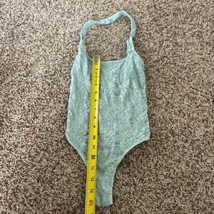 Free people Light green Lace Bodysuit